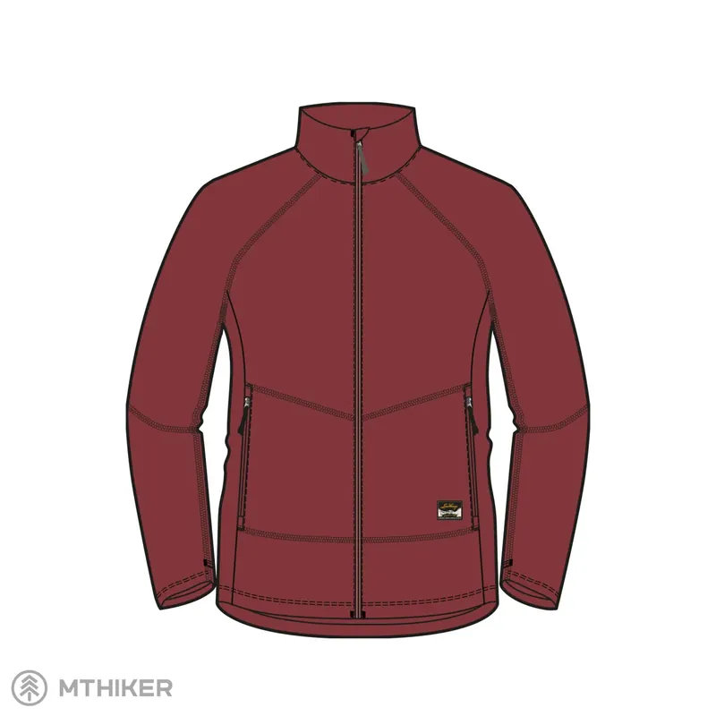 Lundhags Tived Merino Full Zip dámská mikina, rosewood Aktuální