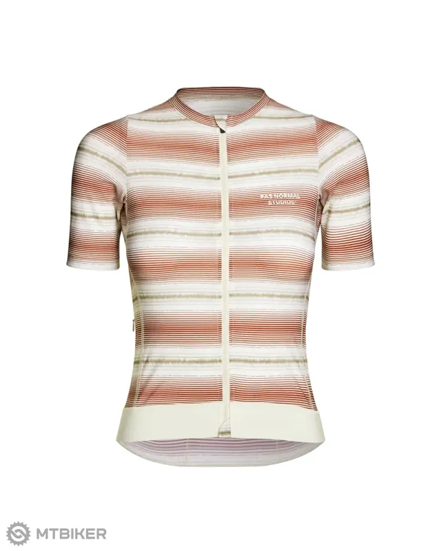 Pas Normal Studios Essential dámský dres, off white stripe Akční Nabídka