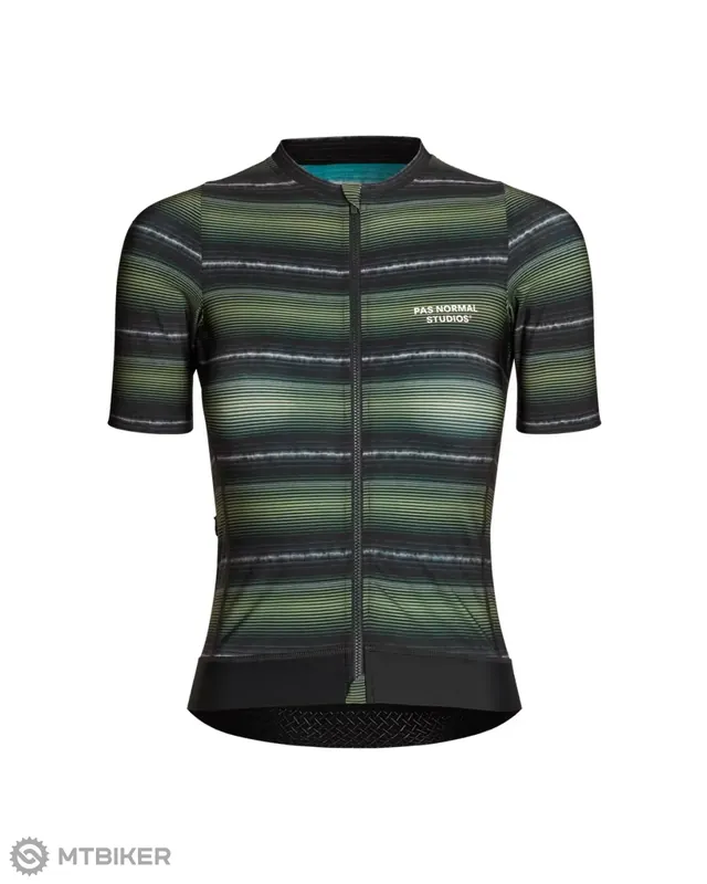 Pas Normal Studios Essential dámský dres, light olive stripe Nakupujte Hned
