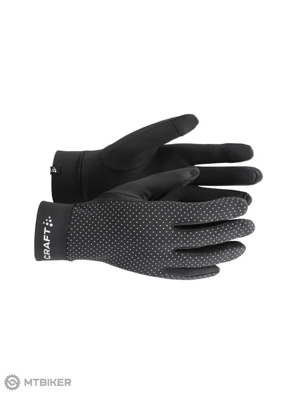 Pouze Dnes Craft Lumen Fleece 2 rukavice, černá