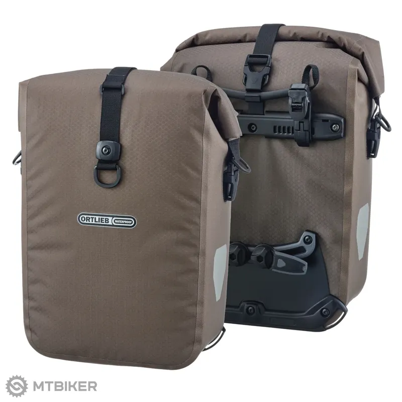 ORTLEB Gravel Pack taška na nosič, 2x14.5 l, dark sand Přímo Od Výrobce