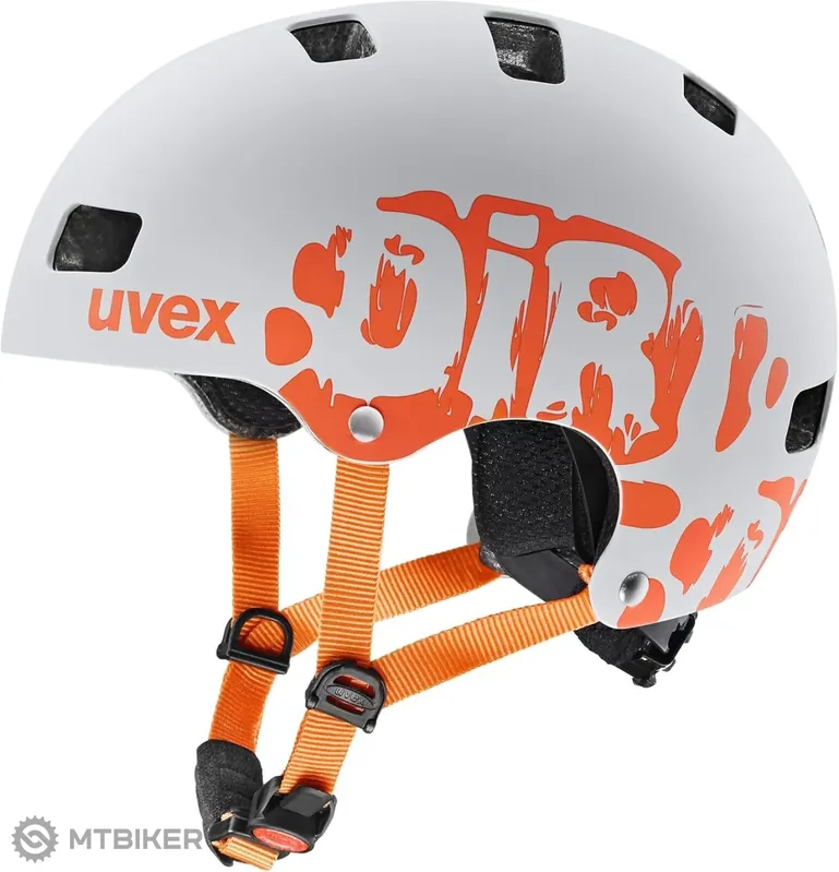 uvex dirtbike 3 dětská přilba, šedá/oranžová Akce
