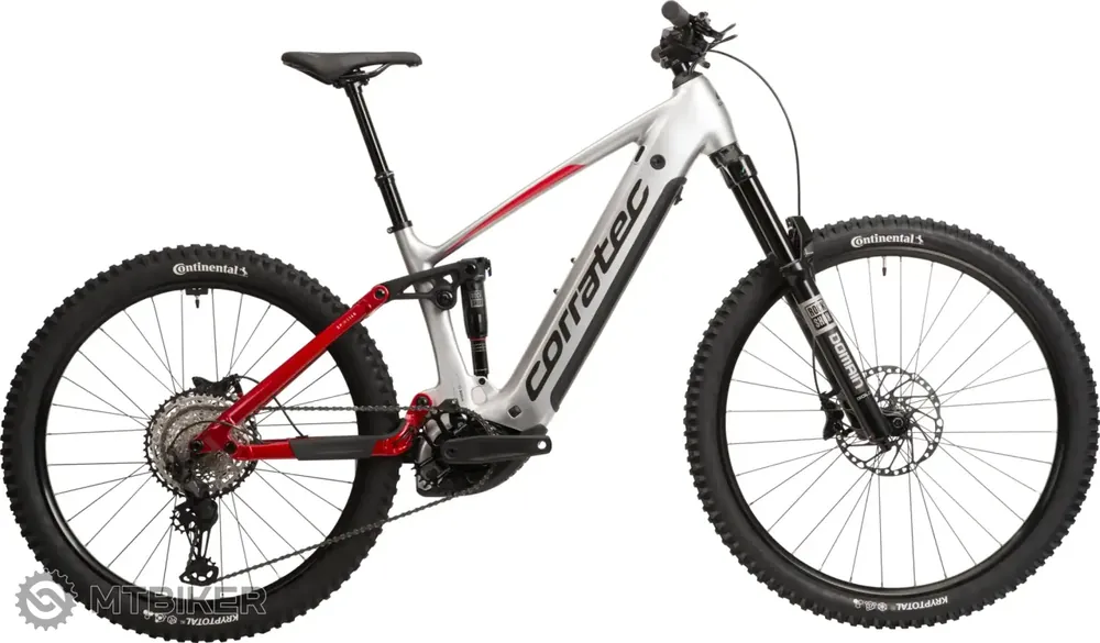 Ověřený Corratec E-Power RS 160 Pro 29/27.5 elektrokolo, stříbrná/červená/tmavě šedá