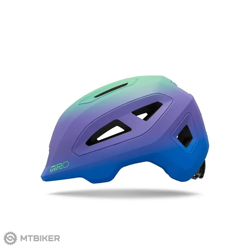 Giro Scamp II dětská přilba, mat blue jewel/vivid green fade Cenová Bomba