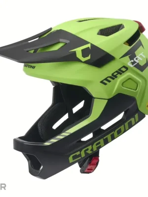 CRATONI MadCat MIPS dětská přilba, lime/black matt Přímo Od Výrobce