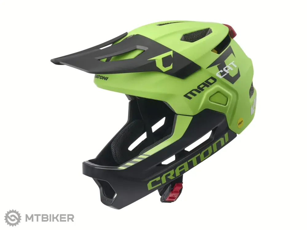 CRATONI MadCat MIPS dětská přilba, lime/black matt Přímo Od Výrobce