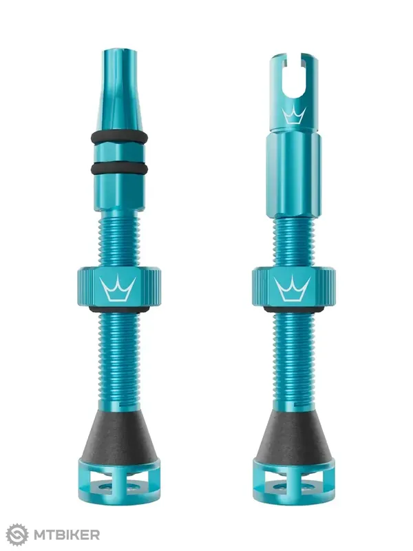 Jen Po Omezenou Doba Peaty‘s Holeshot Fast Flow bezdušové ventily, 42 mm, turquoise