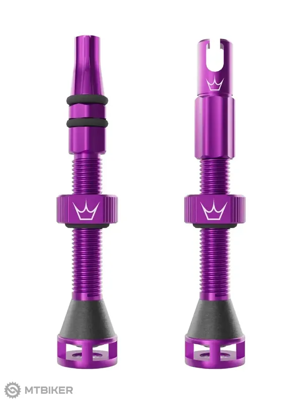 Hit Sezóny Peaty‘s Holeshot Fast Flow bezdušové ventily, 42 mm, violet