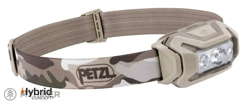 Cenový Hit Petzl ARIA 2 RGB čelovka, 450 lm, camo