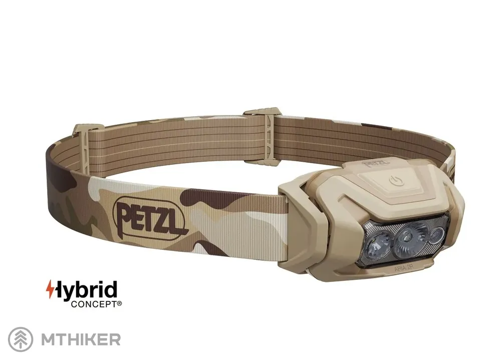 Petzl ARIA 2R RGB nabíjecí čelovka, 625 lm, camo Pouze Dnes