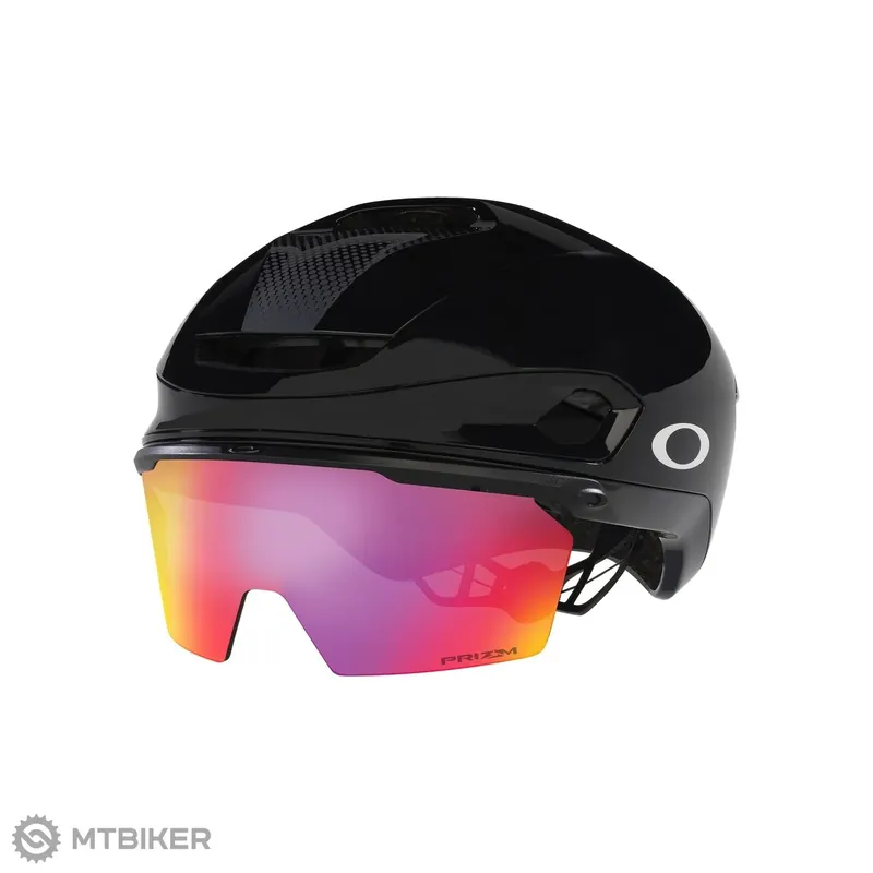 Horká Nabídka Oakley ARO7 Road I.C.E. přilba, black gloss ice ref/prizm red