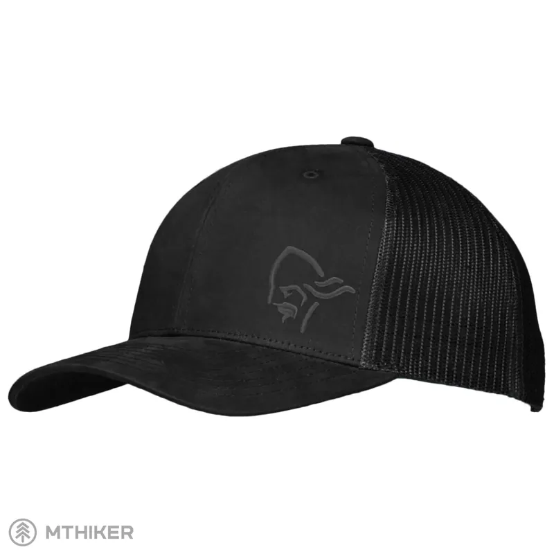 Značkový Norrøna /29 snap back trucker mesh kšiltovka, caviar black