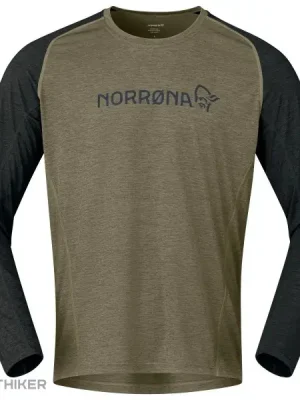 Bezpečná Platba Norrøna fjørå equaliser lightweight Long Sleeve triko, olive night