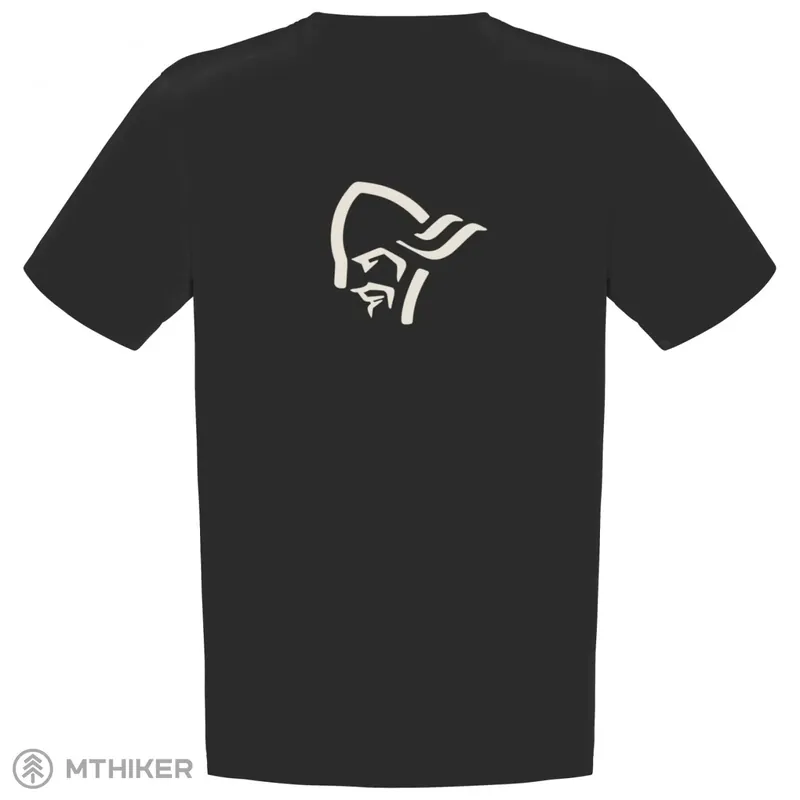 Norrøna /29 cotton viking triko, caviar black/snowdrop Nejprodávanější
