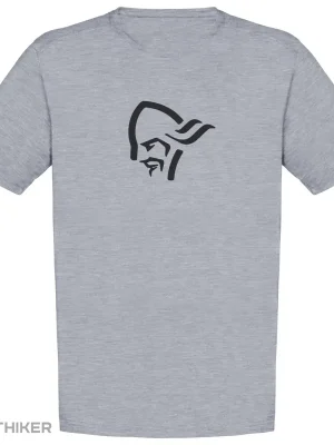 Norrøna /29 cotton viking triko, grey melange/caviar Nakupujte Hned