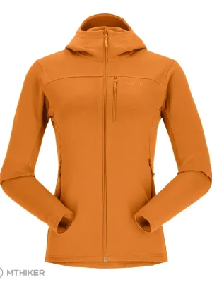 Rab Graviton Hoody dámská mikina, marmalade Dokud Zásoby Vydrží