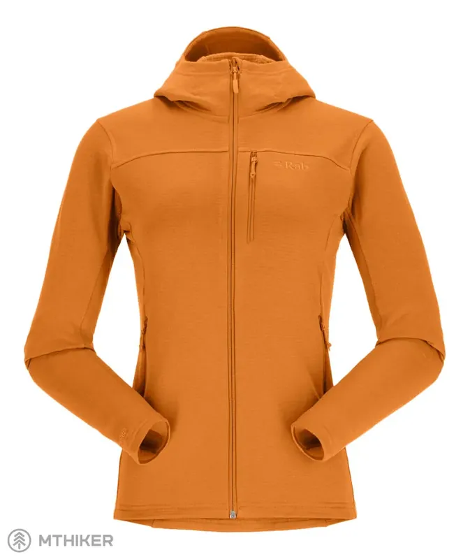 Rab Graviton Hoody dámská mikina, marmalade Dokud Zásoby Vydrží