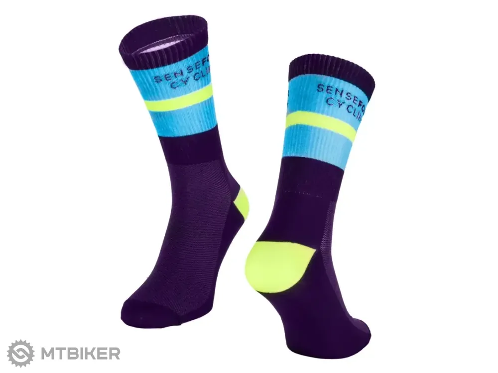 Ověřený FORCE Stripe ponožky, tmavě fialová