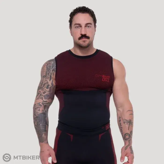 GymBeam OG1 tílko, černá/červená Omezená Nabídka