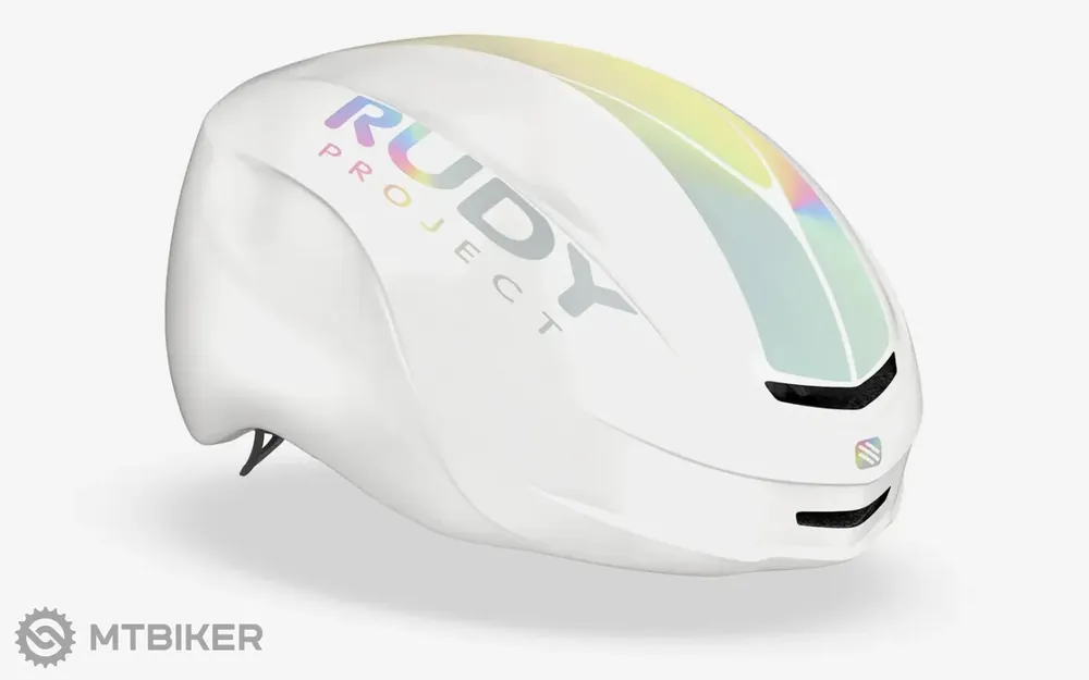 Originální Rudy Project Nytron Pro helma, white iridescent matte