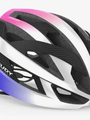 Pouze Dnes Rudy Project Rebel přilba, pearl metal/pink/cyber blue shiny
