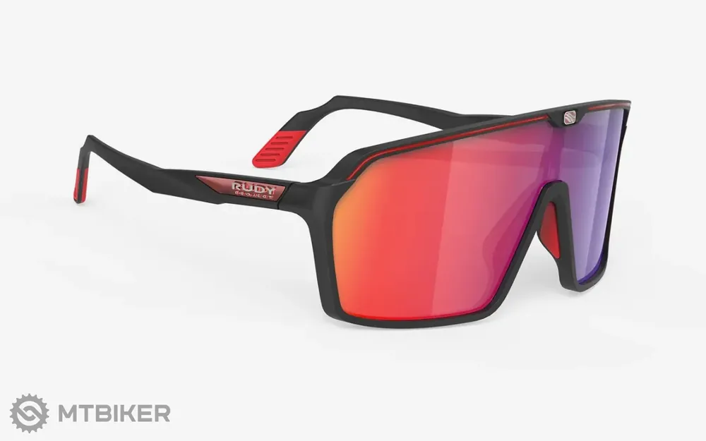 Originální Rudy Project Spinshield brýle, black matte/multilaser red