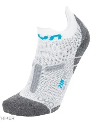 Kopie UYN RUN 2IN ponožky, Black/Turquoise Omezená Nabídka
