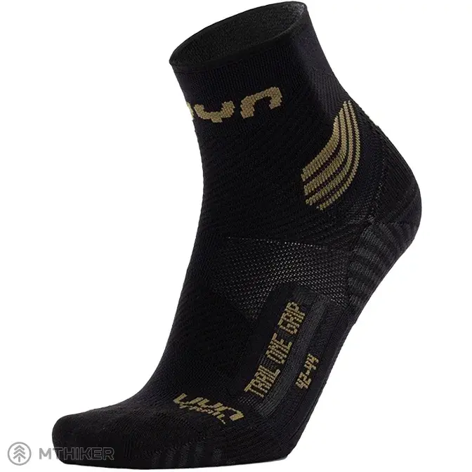 UYN Run Trail One Grip dámské ponožky, black/olive Nejprodávanější