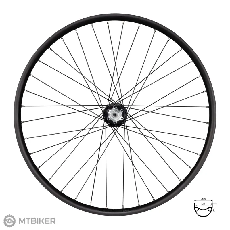 Vysoce Kvalitní FORCE XC DISC 26" zadní kolo, QR, IS6, Shimano HG