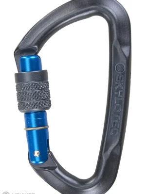 Poslední Šance SKYLOTEC Lime SG Screwgate karabina, anthracite/blue