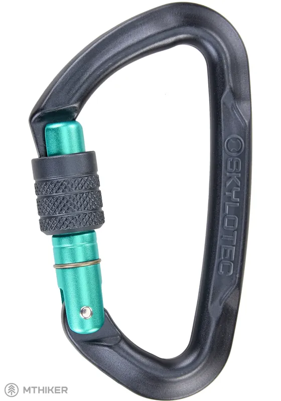 Objednat Nyní SKYLOTEC Lime SG Screwgate karabina, anthracite/acquamarine