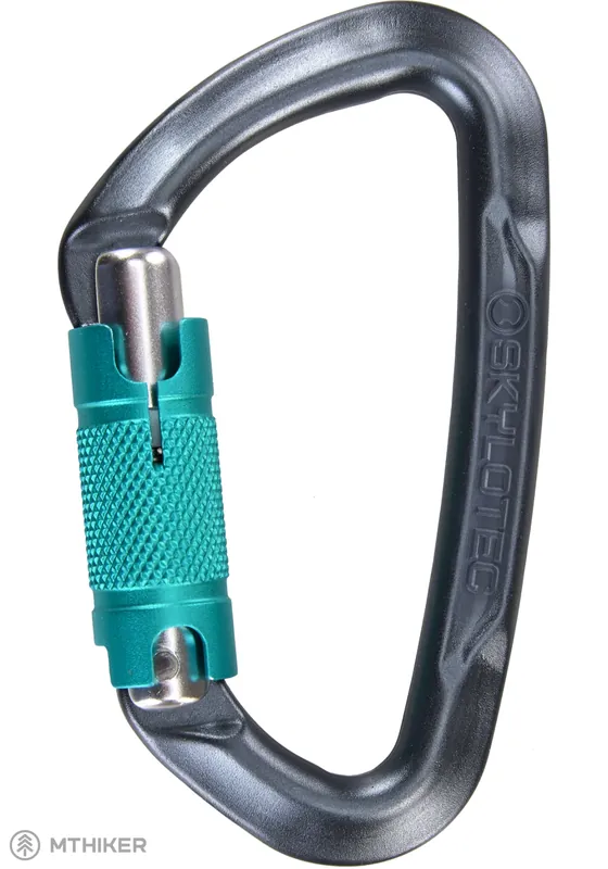 Aktuální SKYLOTEC Lime WG Twistlock karabina, anthracite/acquamarine