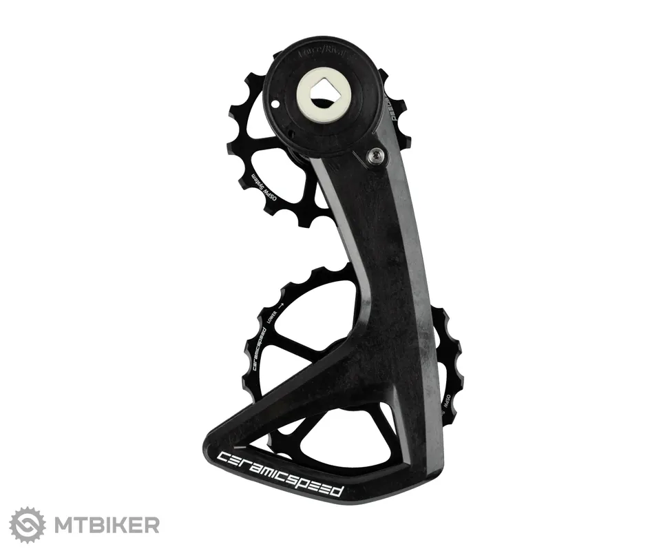 CeramicSpeed OSPW RS 5-Spoke ramínko přehazovačky, SRAM Force E1/Rival E1, černá, s gravírováním Dokud Zásoby Vydrží