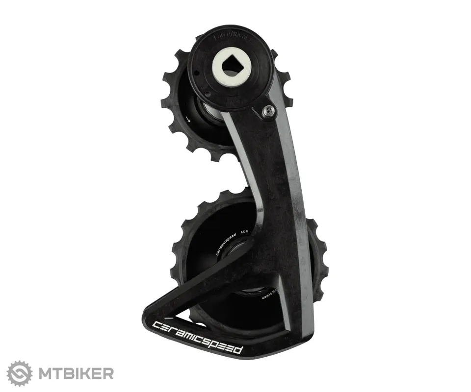 Přímo Od Výrobce CeramicSpeed OSPW RS ALPHA ramínko přehazovačky, SRAM Force E1/Rival E1, černá s gravírováním