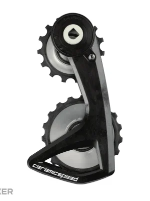 Sezónní Sleva CeramicSpeed ​​OSPW RS ALPHA ramínko přehazovačky, SRAM Force E1/Rival E1, stříbrná s gravírováním