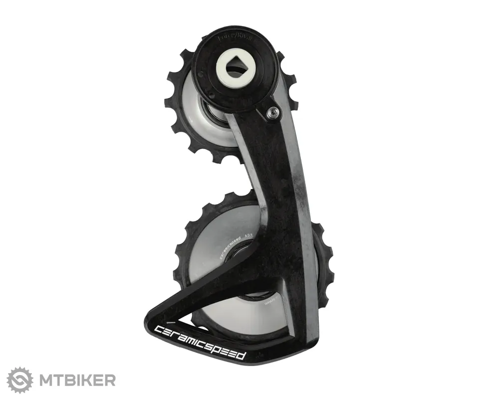 Sezónní Sleva CeramicSpeed OSPW RS ALPHA ramínko přehazovačky, SRAM Force E1/Rival E1, stříbrná s gravírováním