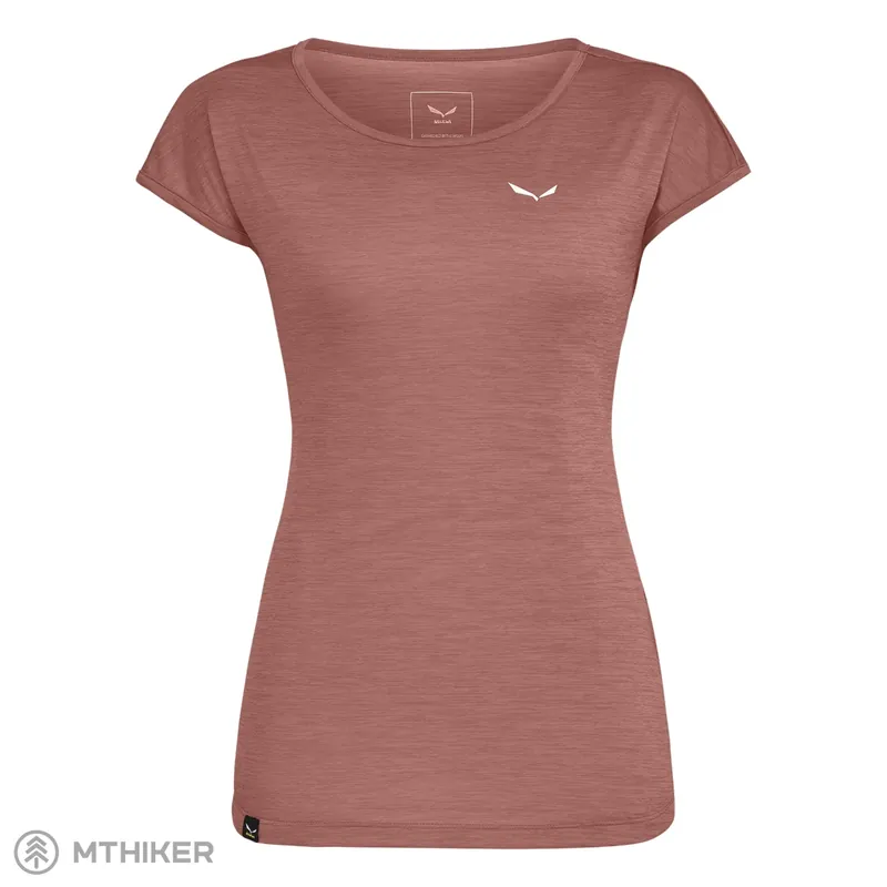 Jen Po Omezenou Doba Salewa PUEZ MELANGE DRY dámské triko, desert pink melange