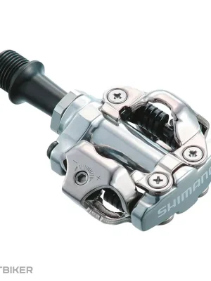 Cenový Hit Shimano PD-M540 nášlapné pedály + zar. SM-SH51, stříbrné