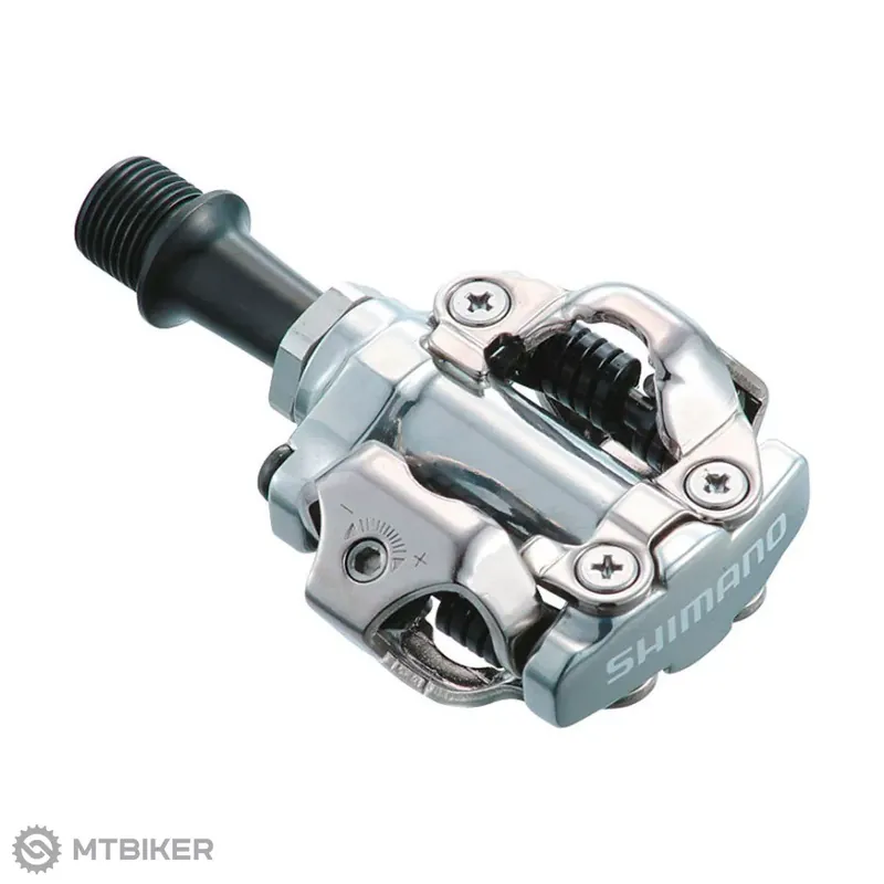 Cenový Hit Shimano PD-M540 nášlapné pedály + zar. SM-SH51, stříbrné