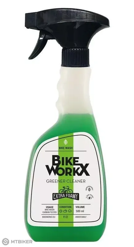 BIKEWORKX Greener čistič + rozprašovač, 500 ml Poslední Šance