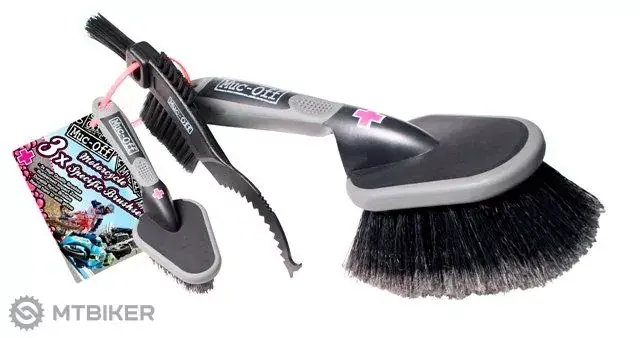 Ověřený Muc-Off 3x Brush Set sada čisticích kartáčů