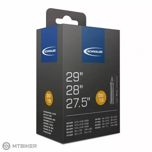 Vysoce Kvalitní Schwalbe duše 27.5 - 29" x 2.00 - 2.35" duše, dunlop ventil 40 mm, OEM