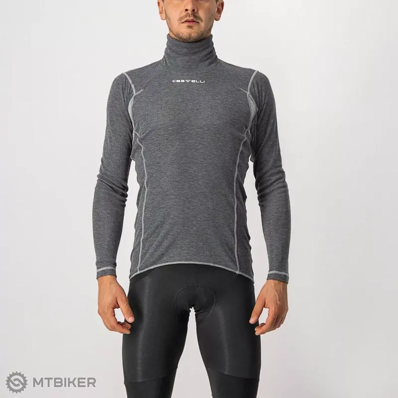 Castelli FLANDERS WARM NECK tričko, šedé Oblíbený