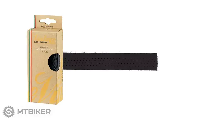 Víkendová Akce Selle San Marco Vintage Leather omotávka, 2.5 mm, černá