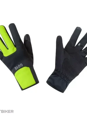 Značkový GOREWEAR M WS Thermo rukavice, černá/neonově žlutá
