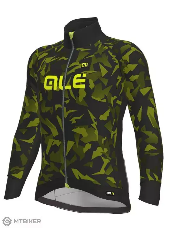 Sleva ALÉ PR-R GRAPHICS GLASS bunda, černá/fluo žlutá