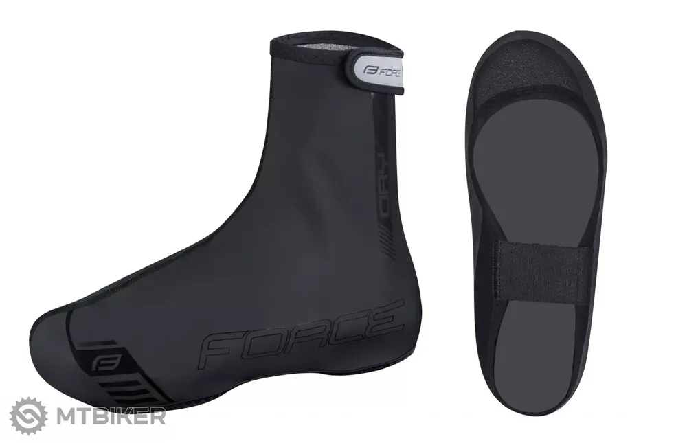 FORCE PU Dry MTB návleky na tretry, černé Autentický
