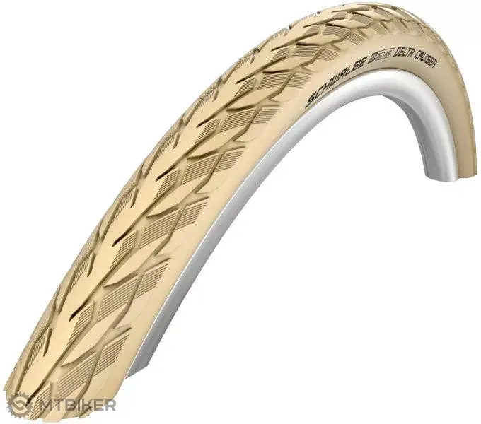Schwalbe DELTA CRUISER PLUS 26x1 3/8 (37-590) plášť, drát, béžová reflex Ověřený