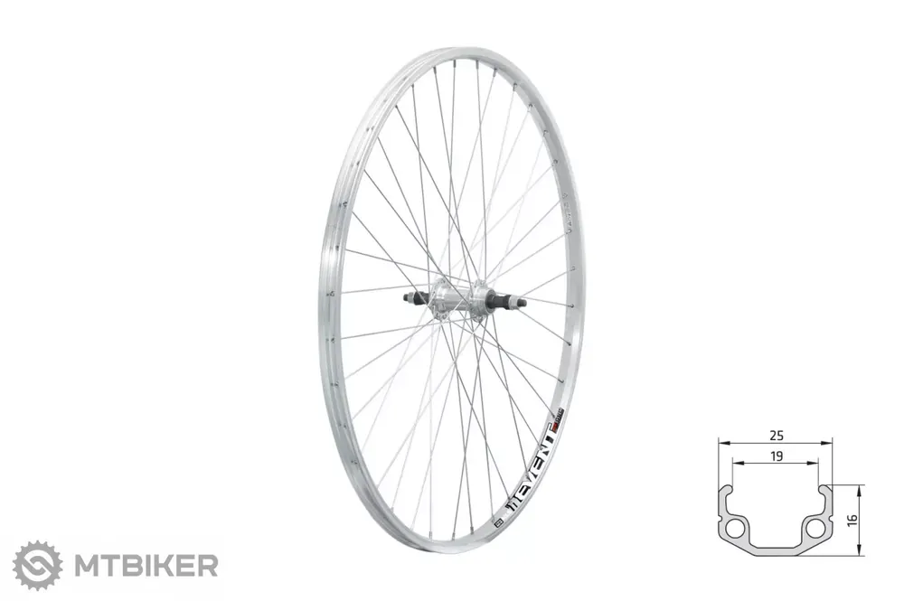 Kellys KLS EVENT V brake R 28" zadní kolo, 10x135 mm, stříbrné Akční Cena