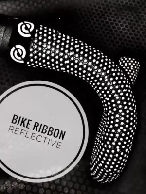 Přímo Od Výrobce BikeRibbon Reflective omotávka, černo bílá